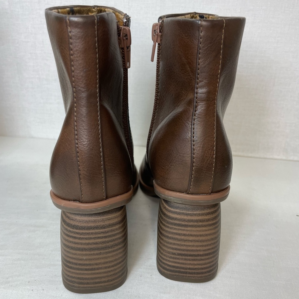 Korks Brown Ankle Boots - Picture 6 of 13
